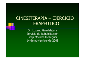 CINESITERAPIA – EJERCICIO TERAPEUTICO