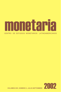 Número 3, julio-septiembre - Centro de Estudios Monetarios