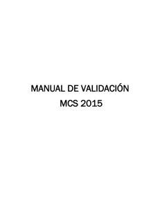 manual de validación mcs 2015