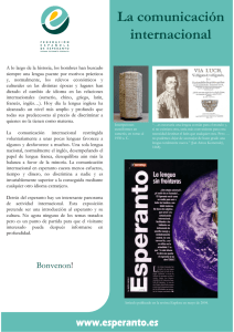 La comunicación internacional - Federación Española de Esperanto
