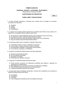 CATEGORÍA: TELEFONISTA Resolución de 5 de junio de