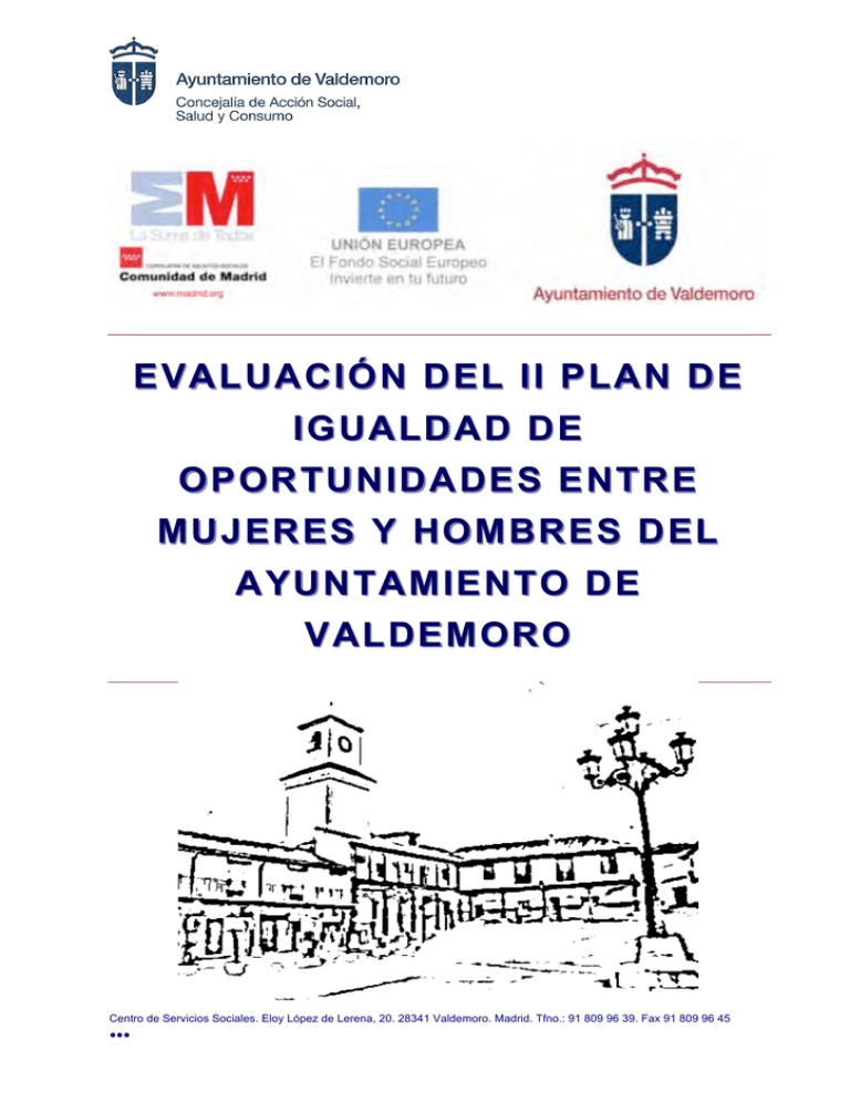 Evaluación del Plan de igualdad entre mujeres y hombres