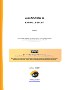 01 Unidad Didactica – Club KinBall B105 - B105 KIN