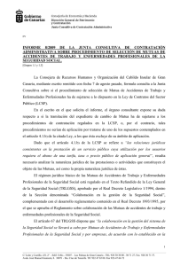 Informe 8/2009 - Gobierno de Canarias