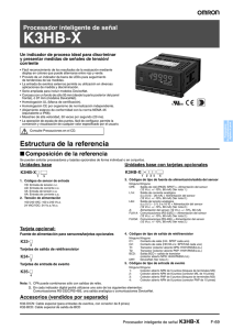 K3HB Hoja de especificaciones