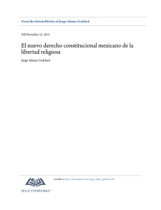 El nuevo derecho constitucional mexicano de la libertad religiosa