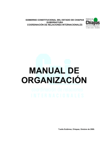 manual de organización - Orden Jurídico Nacional