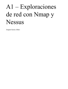 A1 – Exploraciones de red con Nmap y Nessus