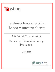 Glosario Especialidad Banca de Financiamiento y proyectos Archivo