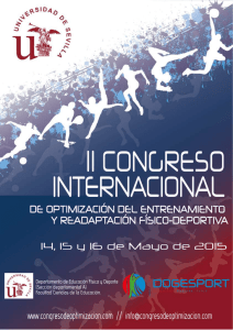 Dossier II Congreso - Instituto Municipal de Deportes del