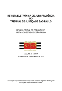 Revista Eletrônica de Jurisprudência do Tribunal de Justiça