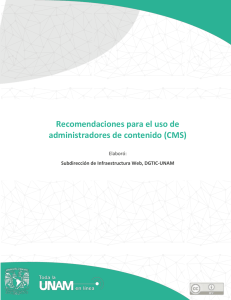 Recomendaciones para el uso de administradores de contenido