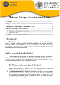 Guía para Suscriptores de Listas con Mailman