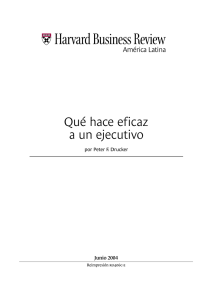 Qué hace eficaz a un ejecutivo