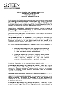 acta-número-27-2016 - Tribunal Electoral del Estado de Michoacán