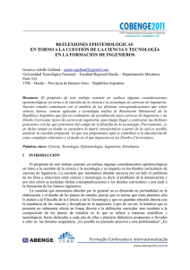 reflexiones epistemológicas en torno a la cuestión de la ciencia y