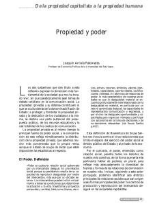 Propiedad y poder - Instituto Emmanuel Mounier
