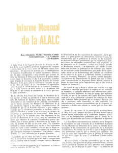 Las relaciones ALALC-Mercado Común Centroamericano y la
