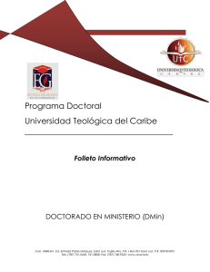 Programa Doctoral Universidad Teológica del Caribe