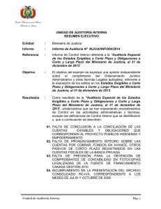 Informe de Auditoria N° MJ/UAI/INF/004/2014