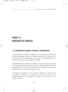 TEMA 14.- DERECHO DE FAMILIA