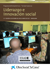 Liderazgo e innovación social