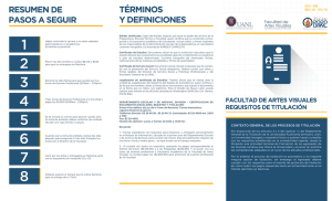 folleto proceso titulacion - Facultad de Artes Visuales | UANL