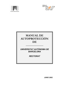 manual de autoprotección de - Universitat Autònoma de Barcelona