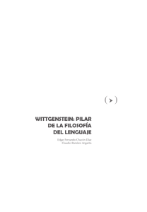 WITTGENSTEIN: PILAR DE LA FILOSOFíA DEL