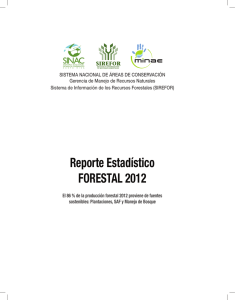 Reporte Estadístico FORESTAL 2012