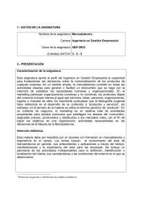 Mercadotecnia IGE 2009 - Instituto Tecnológico Superior de
