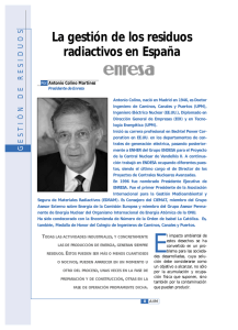 La gestión de los residuos radiactivos en España