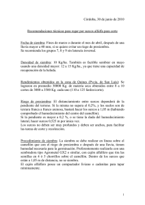 Córdoba, 30 de junio de 2010 Recomendaciones técnicas para
