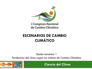 TÍTULO DE LA PONENCIA - Cambio Climático Guatemala