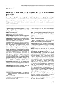 Proteína C Reactiva en el diagnóstico de la arteriopatía