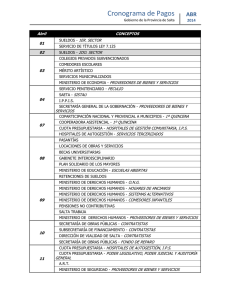 Cronograma de Pagos Gobierno de Salta