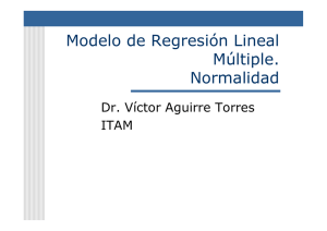 Modelo de Regresión Lineal Múltiple. Normalidad