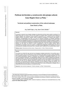 Políticas territoriales y construcción del paisaje cultural. Caso