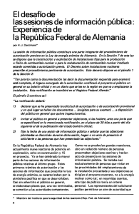 El desafío de las sesiones de información pública: Experiencia de la