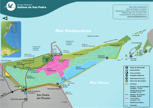 Actualización del plano del Parque Regional Salinas de