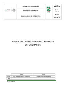 MOP-SEN-39 Manual de Operaciones del Centro de Esterilización