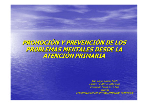 La promoción de la salud mental y la prevención de los problemas