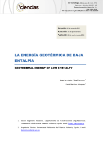 la energía geotérmica de baja entalpía