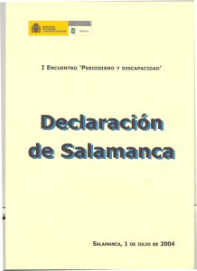 Declaraci&oacute;n de Salamanca 2004