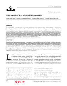 Mitos y realidad de la hemoglobina glucosilada Artículo de