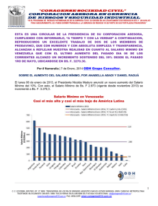 Salario Mínimo en Venezuela: Casi el más alto y casi el más bajo de