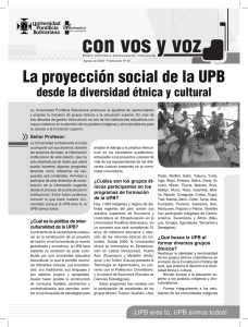 Boletín con vos y voz N° 6 - Universidad Pontificia Bolivariana