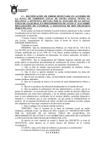 Sentencias de las que se han dado cuenta a la Junta de Gobierno