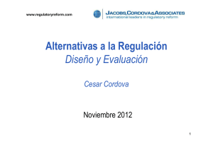 Alternativas a la Regulación