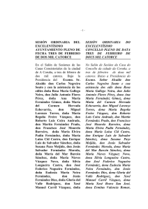 Acta do Pleno ordinario do 3 de febreiro do 2014